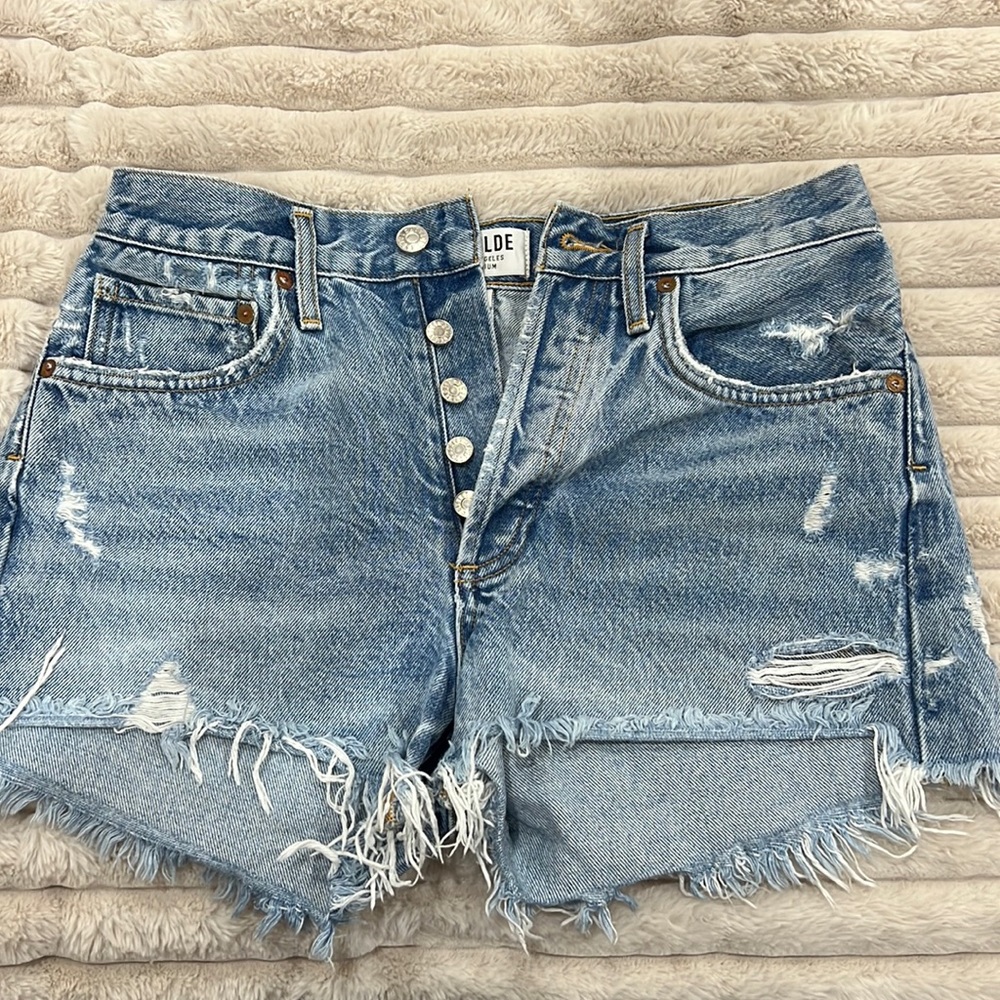 Agolde high waisted shorts size 25